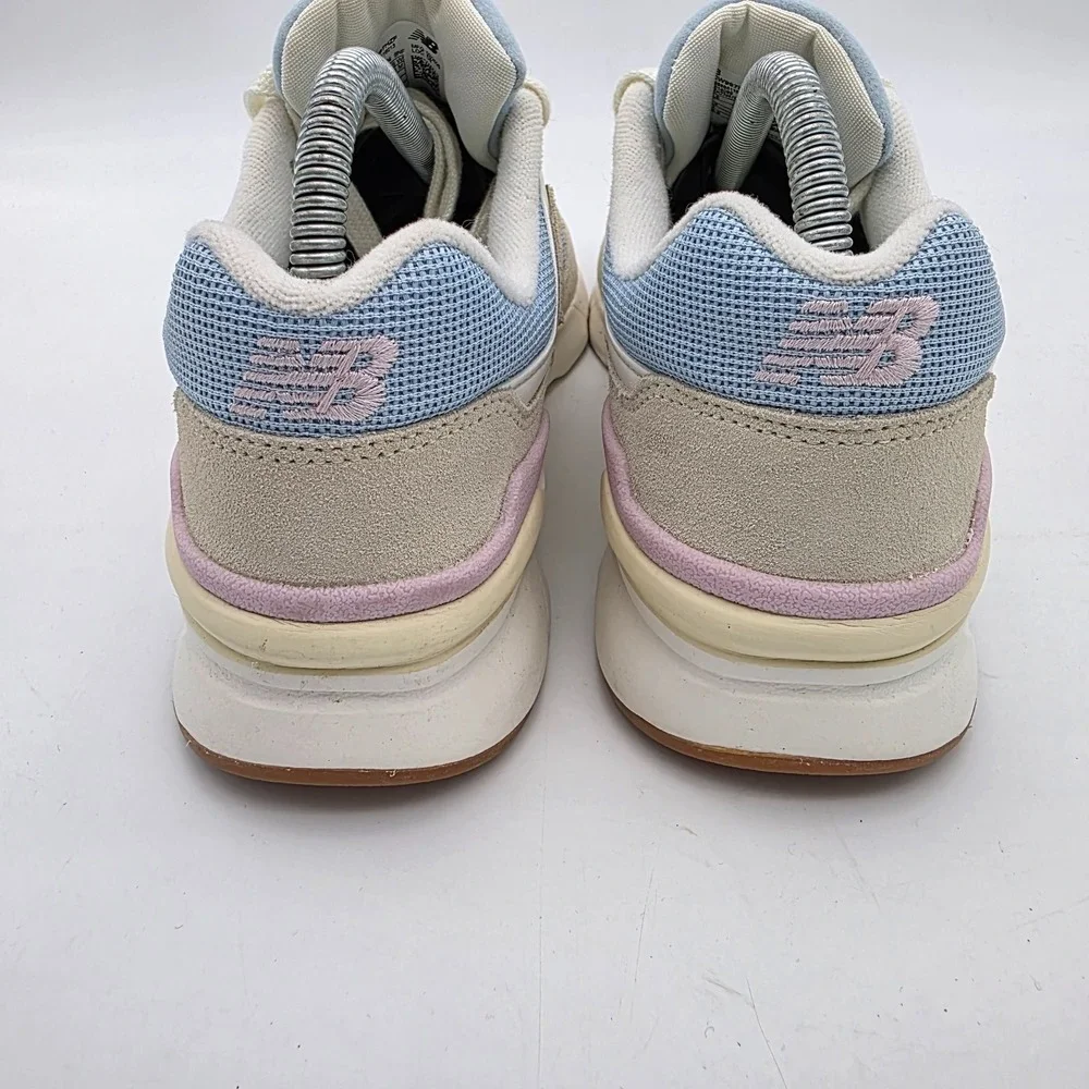 Women Size 9.5- Men Size 8‎ New Balance 997H Beige/Blue Sneakers CW997HZF